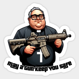 Gun Bless You Sticker